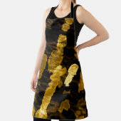 黄色のタイ染料スプラッシュ、水の色パターン。 エプロン (インサイチュ)