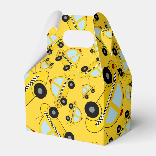 黄色のタクシー柄 フェイバーボックス (正面サイド)