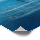 黄色のタクシー雨の日ロマンチック絵画カップル ポスター (角)