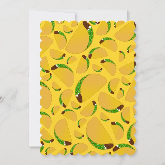 黄色のタコス 招待状 (裏面)