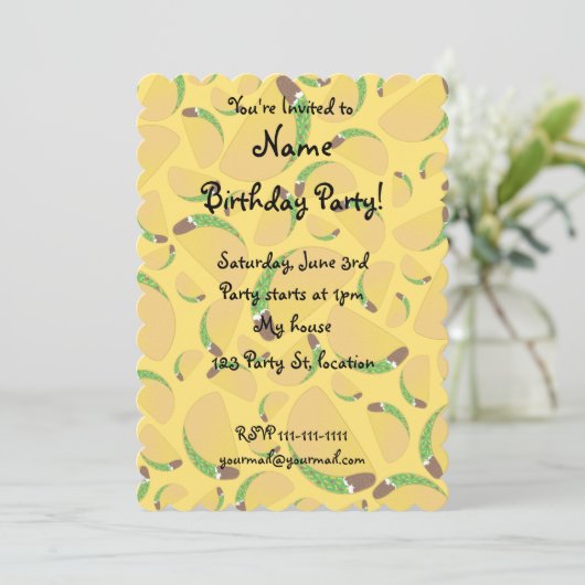 黄色のタコス 招待状 (スタンド正面)