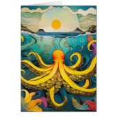 黄色のタコ空白のの内側すべての行事挨拶 (正面)