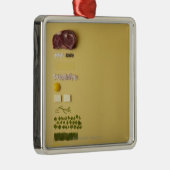 黄色のタルタルステーキのための原料 メタルオーナメント (右)