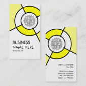 黄色のターゲットロゴ 名刺 (正面/裏面)
