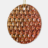 黄色のダイヤモンド、オレンジ色のダイヤモンド、宝石 セラミックオーナメント (左)