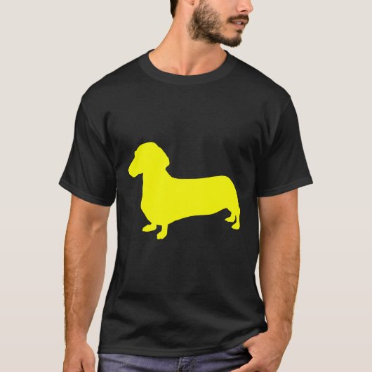 黄色のダシュントのシルエット Tシャツ (正面)