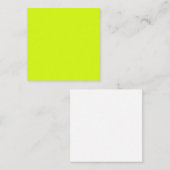 黄色のチャートレ無地のーズ ノートカード (正面/裏面)