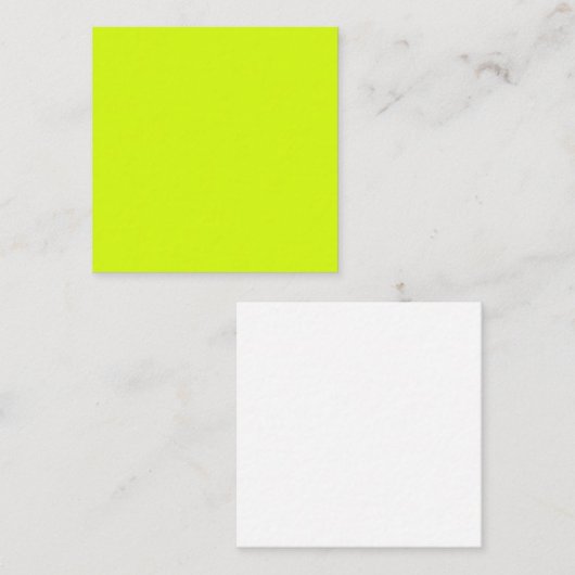 黄色のチャートレ無地のーズ ノートカード (正面/裏面)