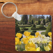 黄色のチューリップからArboretum Volcji Potok Slovenia キーホルダー (正面)