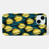 黄色のチューリップと青葉い Case-Mate iPhoneケース (裏面 (横))