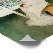 黄色のチューリップのリスベット ポスター (角)