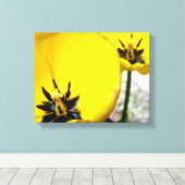 黄色のチューリップキャンバス印刷 キャンバスプリント (インサイチュ (ウッドフロア))