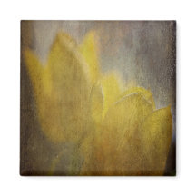 黄色のチューリップ花素朴フローラアート