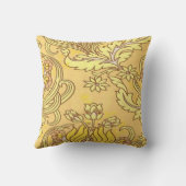 黄色のチューリップ クッション (裏面)