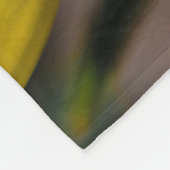 黄色のチューリップ フリースブランケット (角)