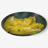 黄色のチューリップ ペーパープレート (アングル)