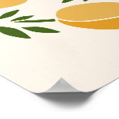 黄色のチューリップ ポスター (角)