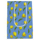 黄色のチューリップ ミディアムペーパーバッグ (裏面)