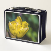 黄色のチューリップ メタルランチボックス (裏面)
