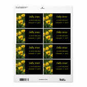 黄色のチューリップ ラベル (フルシート)