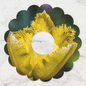 黄色のチューリップ ワイングラスタグ (裏面)