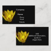 黄色のチューリップ 名刺 (正面/裏面)