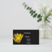 黄色のチューリップ 名刺 (スタンド正面)