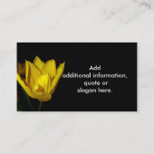 黄色のチューリップ 名刺 (裏面)