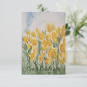 黄色のチューリップ 招待状 (スタンド正面)