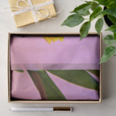 黄色のチューリップ、緑離れの、ピンク 薄葉紙 (ギフト)