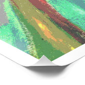 黄色のチューリップ – 20 x 20光沢プリント ポスター (コーナー)