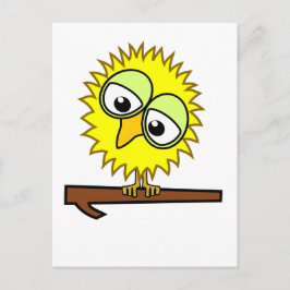 黄色のツイート ポストカード