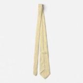 黄色のテクスチャデザイン ネクタイ (裏面)