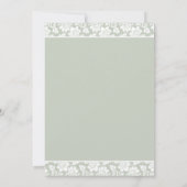 黄色のデイジーと白のタム結婚式招待状 招待状 (裏面)