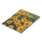 黄色のデイジーの庭の花。 ノートパッド (回転)