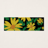 黄色のデイジーの花と緑の離れ挿入 (正面)