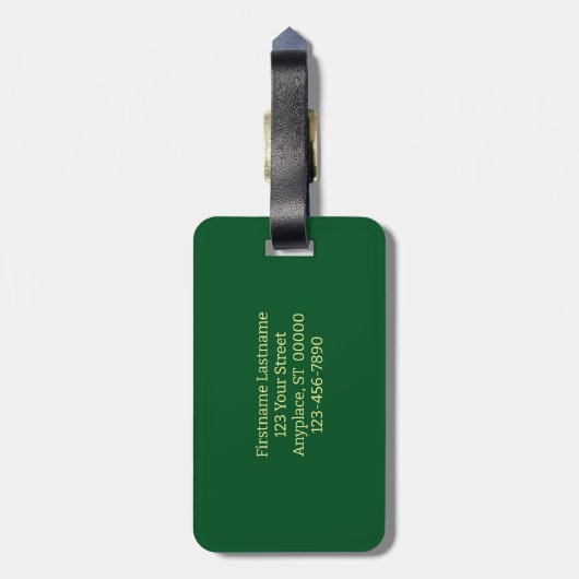 黄色のデイジーの花のクローズアップパーソナライズされた ラゲッジタグ (裏面縦)