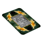 黄色のデイジーの花枠の写真の追加 マグネット (右側)