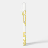 黄色のデイジーオン白 Case-Mate iPhoneケース (裏面 / 左)