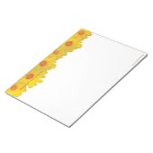 黄色のデイジー感謝してい、あなた – LARGE Notepad ノートパッド (アングル)
