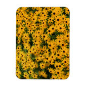 黄色のデイジー畑 – 花 – 磁石 (縦)