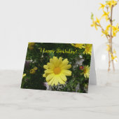 黄色のデイジー カード (黄色い花)