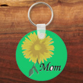 黄色のデイジー- キーホルダー (正面)