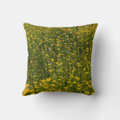 黄色のデイジー クッション (裏面)