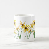 黄色のデイジー コーヒーマグカップ (中央)