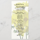 黄色のデイジー プログラム (裏面)