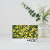 黄色のデイジー 名刺 (スタンド正面)