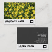 黄色のデイジー 名刺 (正面/裏面)