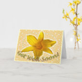 黄色のデイジー 早く治ってね カード (黄色い花)