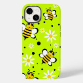 黄色のデイジー(昆虫)マルハナバチ | iPhone 1,4,000ケース Case-Mate iPhoneケース (裏面)